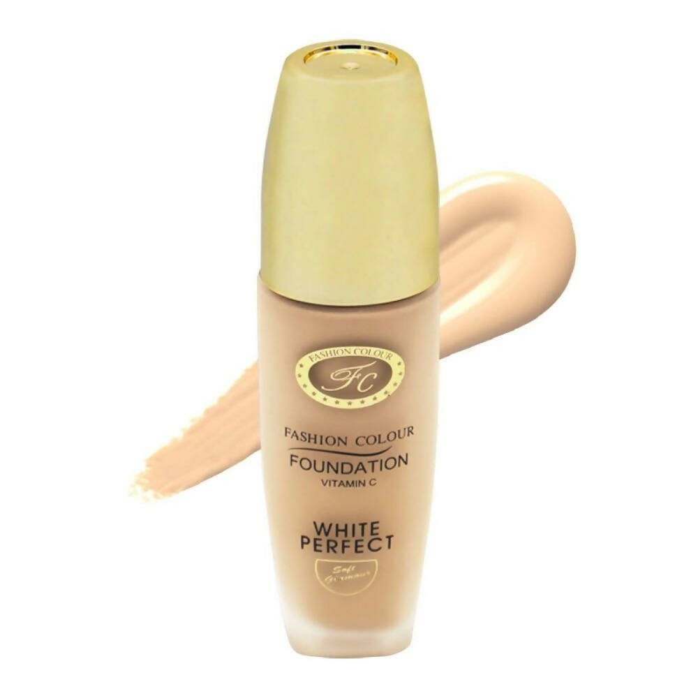 Fashion Colour White Perfect Vitamin C Foundation - 01 Pearl White (Fair Skin Tone) - Mytrendzcart