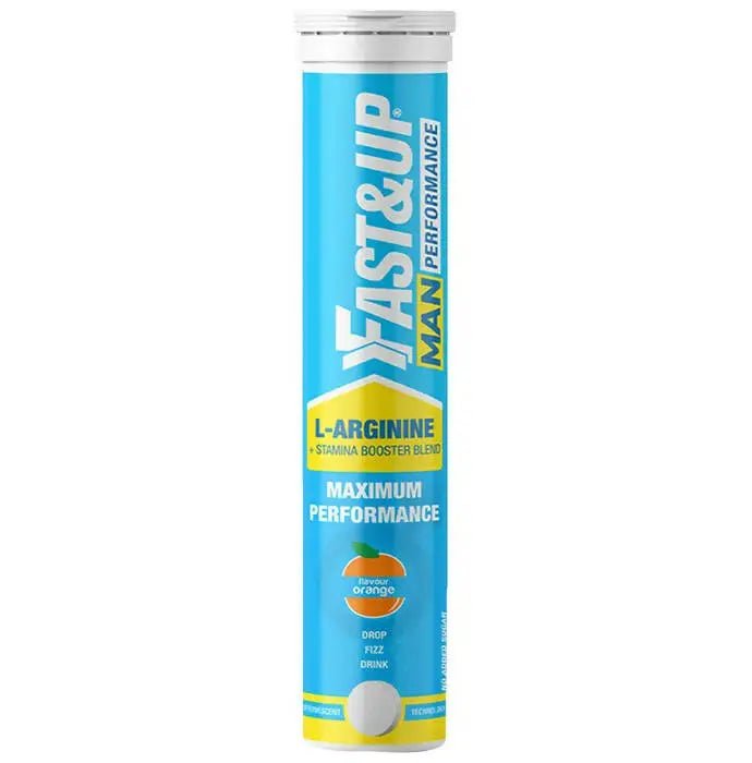 Fast&Up Man Performance - 1500mg L - Arginine Effervescent Tablets - Orange Flavor - Mytrendzcart