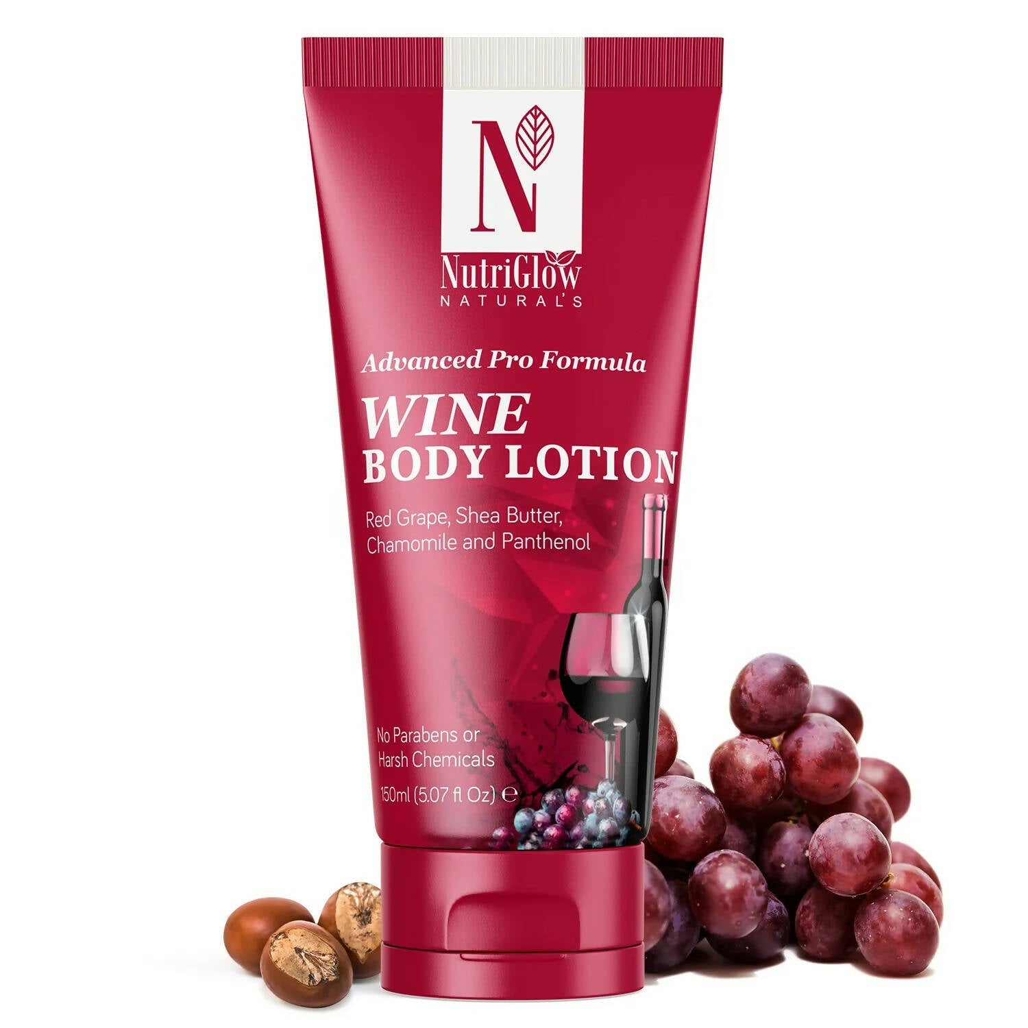 NutriGlow NATURAL'S Advanced Pro Formula Wine Body Lotion - Mytrendzcart