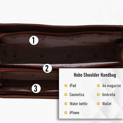 Fostelo Women's Vegan Leather Ocean Side Handbags Shoulder Hobo Bag Ladies Purse (Large) - Mytrendzcart