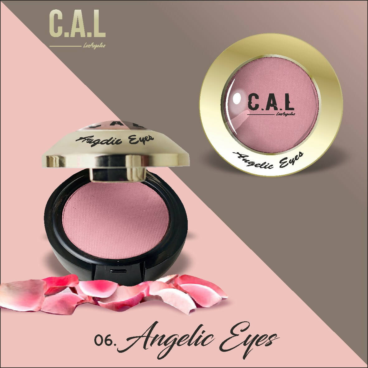 CAL Los Angeles Angelic Eye Shadow (Single Eyes) 06-Maroon - Mytrendzcart