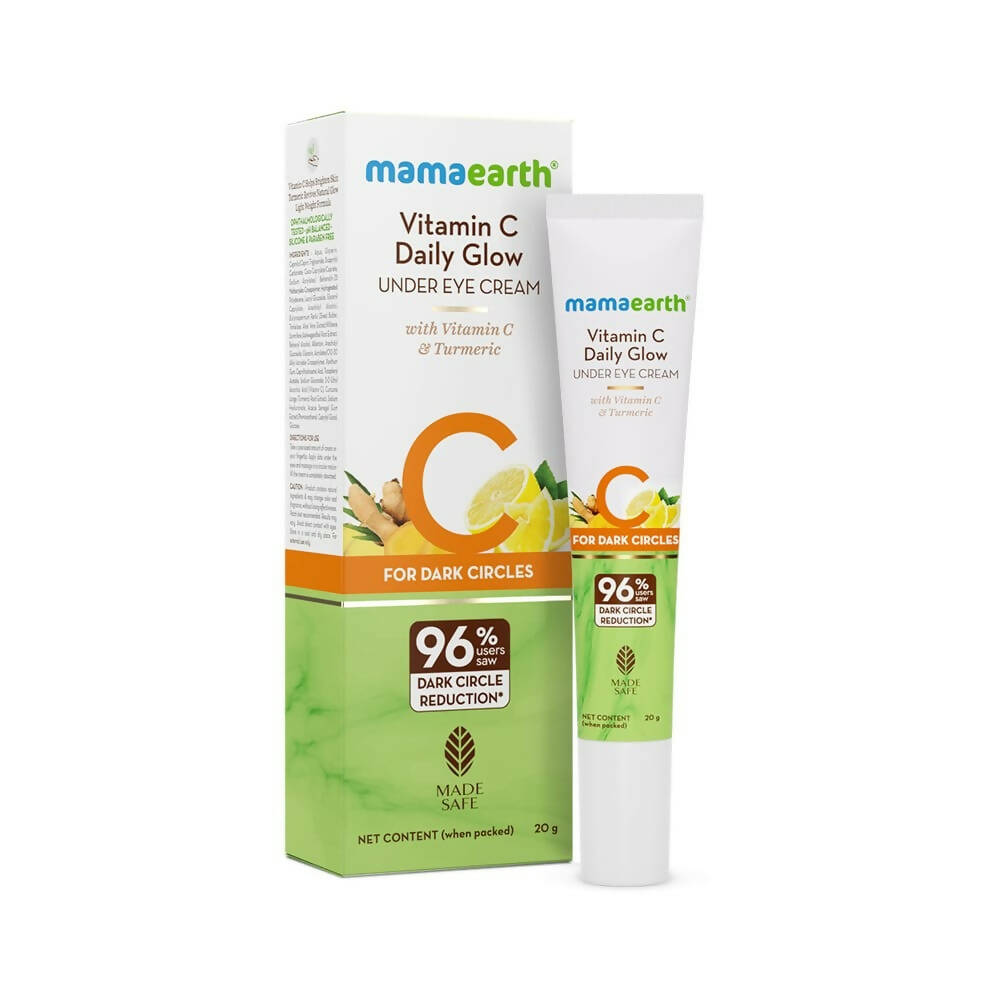 Mamaearth Vitamin C Daily Glow Under Eye Cream with Vitamin C & Turmeric - Mytrendzcart