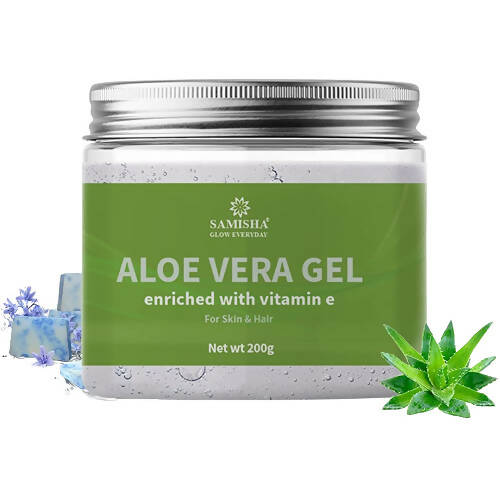Samisha Organic Aloe Vera Pure Gel For Face & Hair With Vitamin E - Mytrendzcart