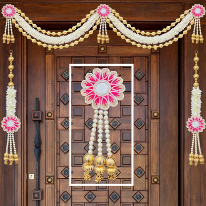 Gajra Toran with Side Hangings, 37 Inch