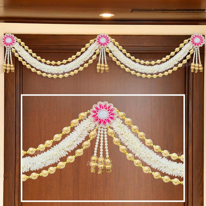 Gajra Toran with Side Hangings, 37 Inch