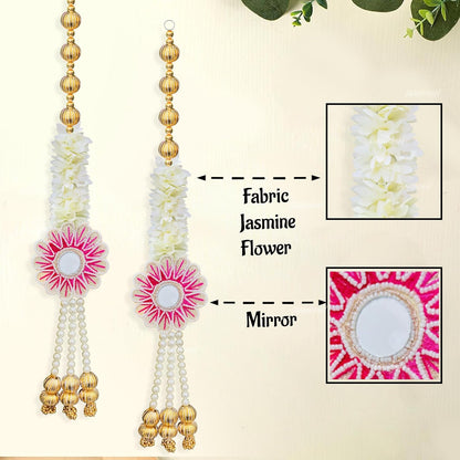Gajra Toran with Side Hangings, 37 Inch