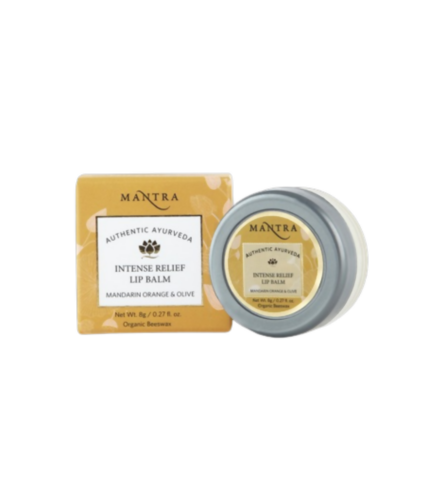 Mantra Herbal Intense Relief Lip Balm Mandarin Orange & Olive - Mytrendzcart