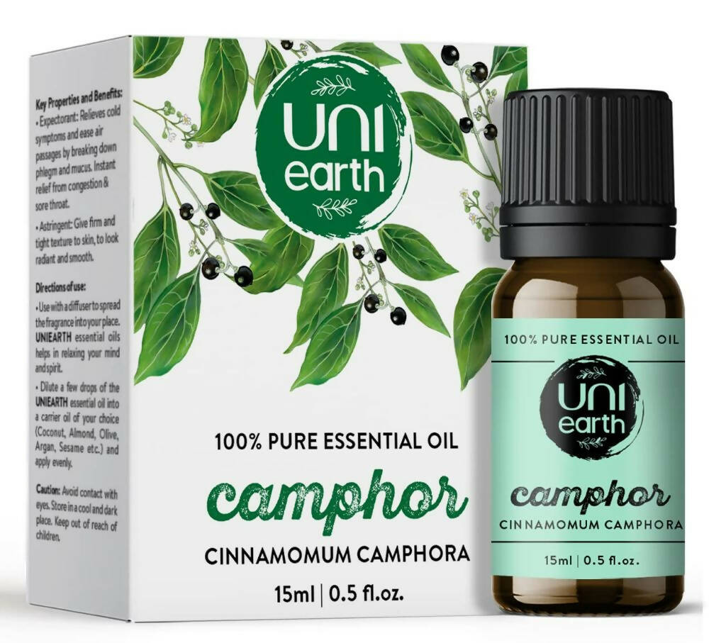 Uniearth Pure & Undiluted Camphor Essential Oil for Skin & Hair Care - Mytrendzcart