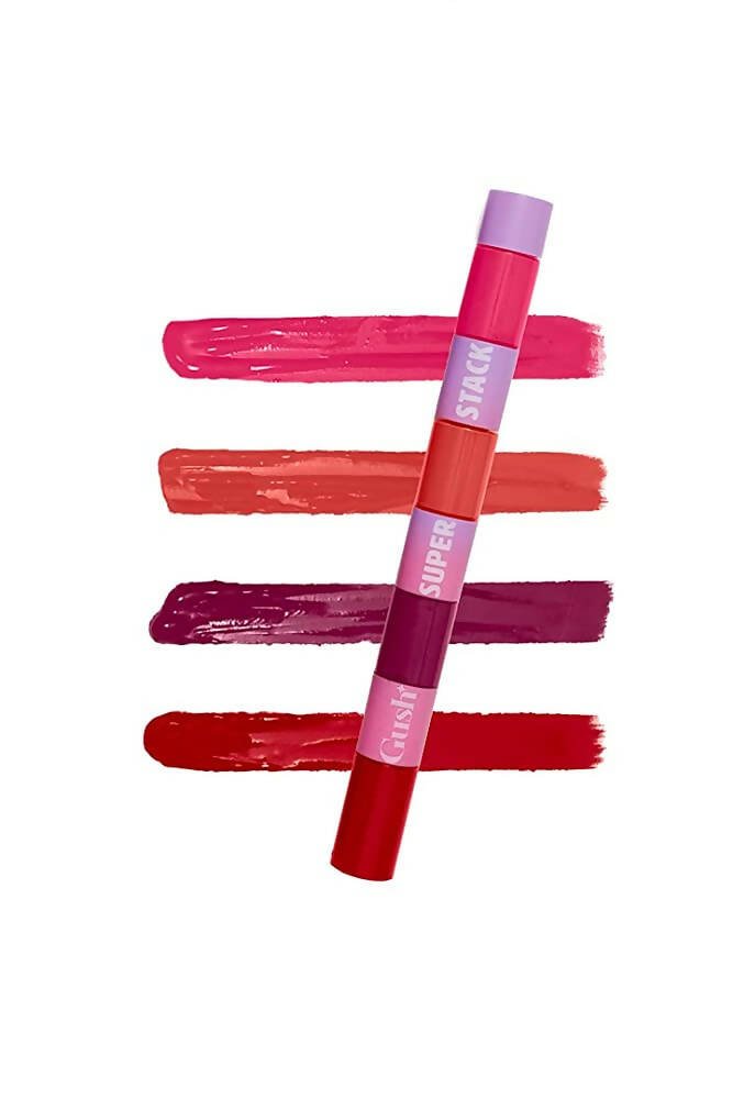 Gush Beauty Super Stack - Boldly Bright 4 - In - 1 - Liquid Lipstick - Mytrendzcart