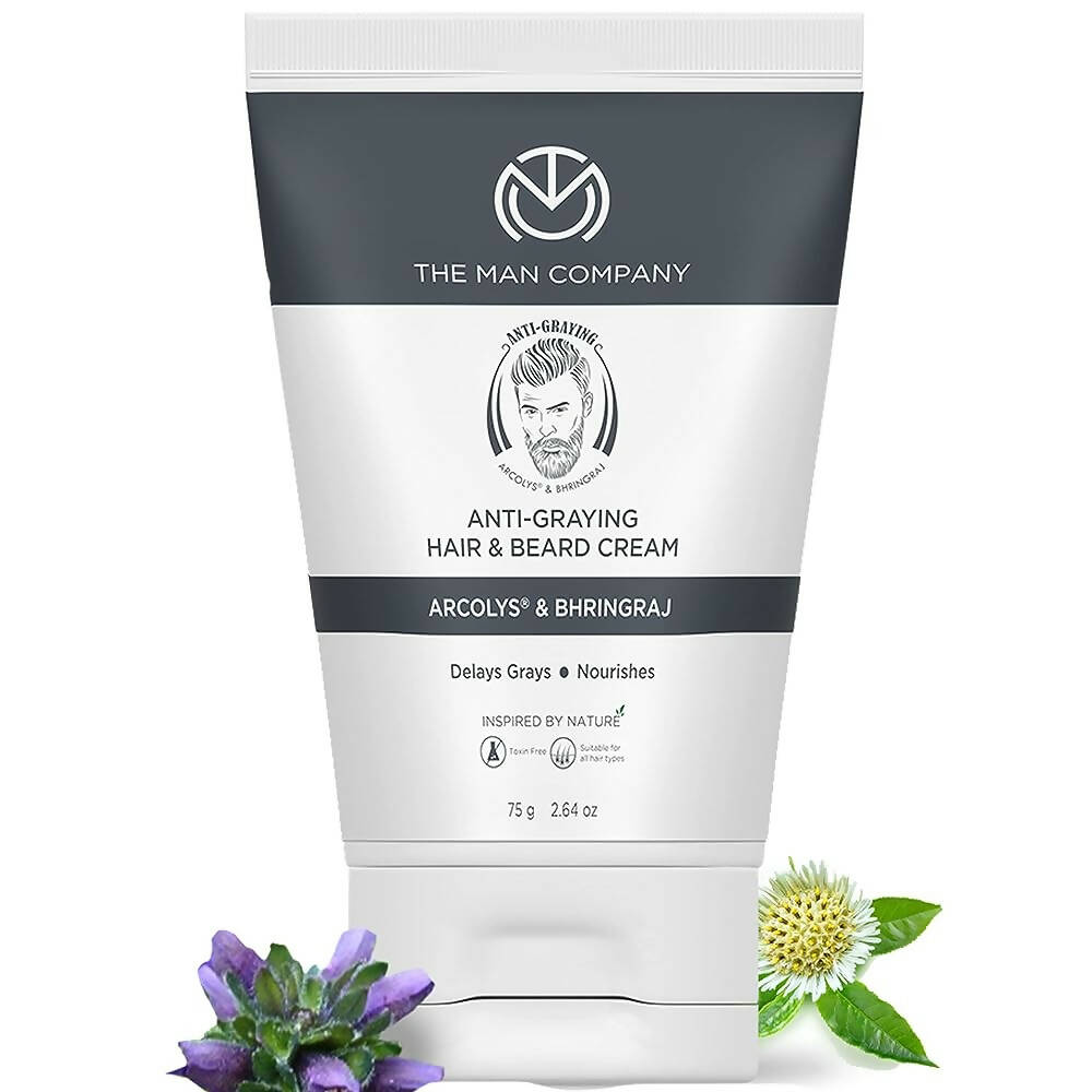 The Man Company Anti-Graying Hair & Beard Cream for Men - Mytrendzcart