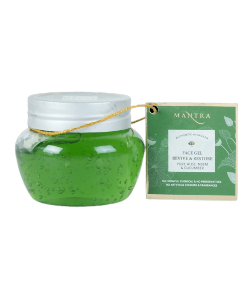 Mantra Herbal Face Gel Revive & Restore Pure Aloe Neem & Cucumber - Mytrendzcart