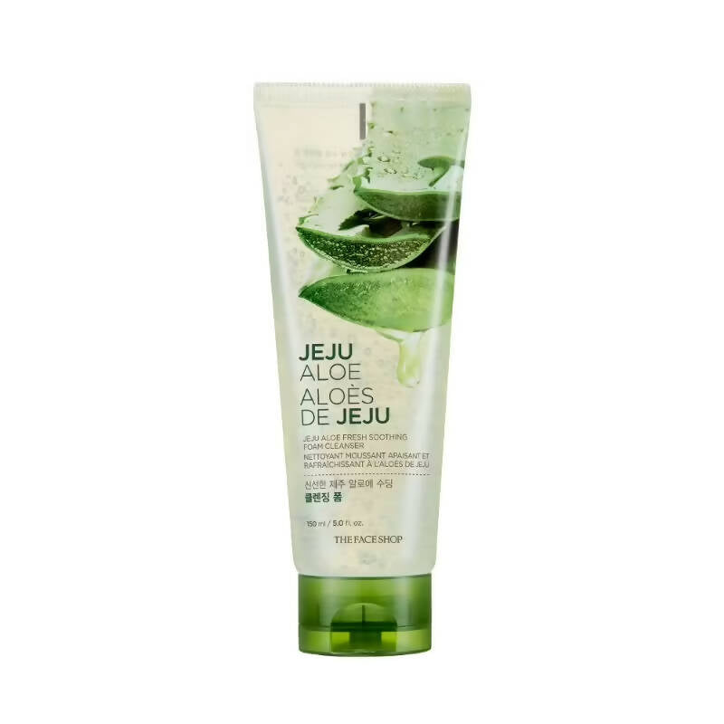 The Face Shop Jeju Aloe Fresh Soothing Foam Cleanser - Korean Skincare - Mytrendzcart