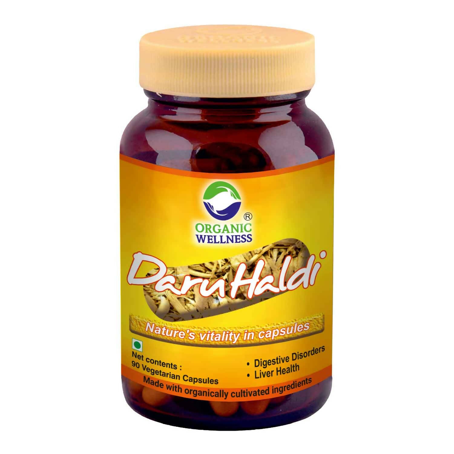 Organic Wellness Daru Haldi Vegetarian Capsules - Mytrendzcart