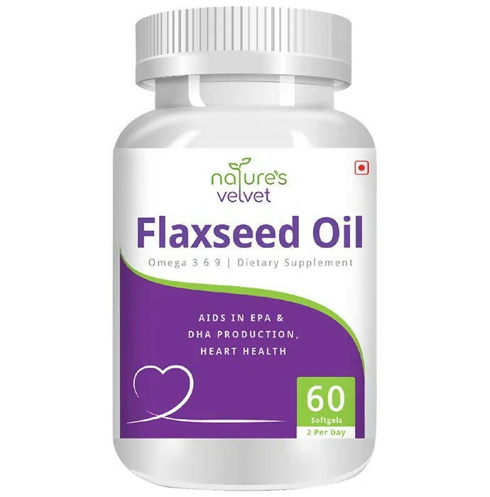 Nature's Velvet Flaxseed Oil Capsules - Mytrendzcart