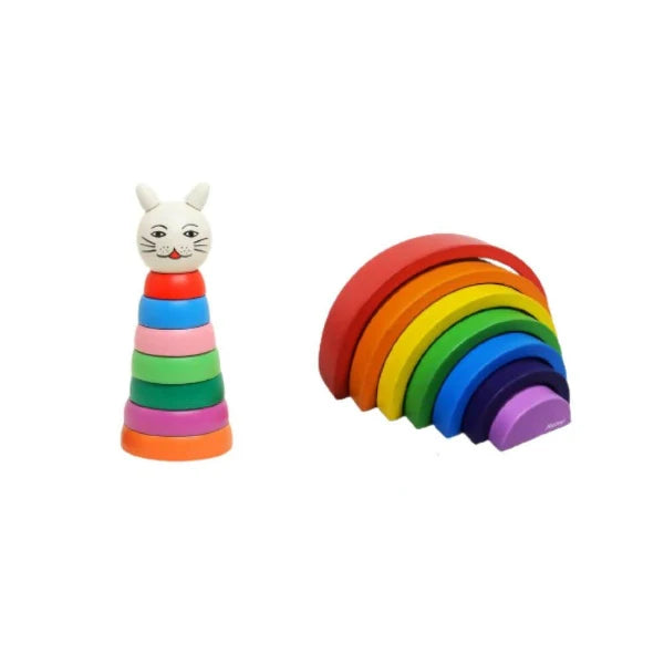 Matoyi Cat Stacker & Rainbow Stacker Combo -Combo Mytrendzcart