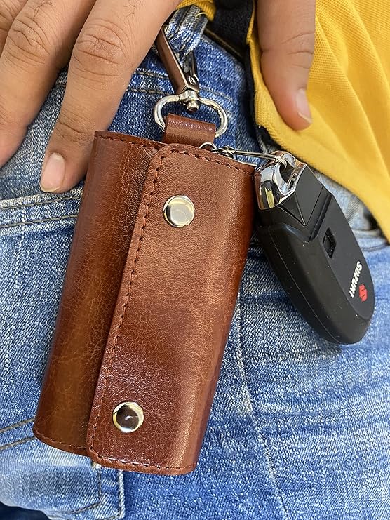 INSTABUYZ Black Leather Wallet (KG - STRT - BTN) - Mytrendzcart