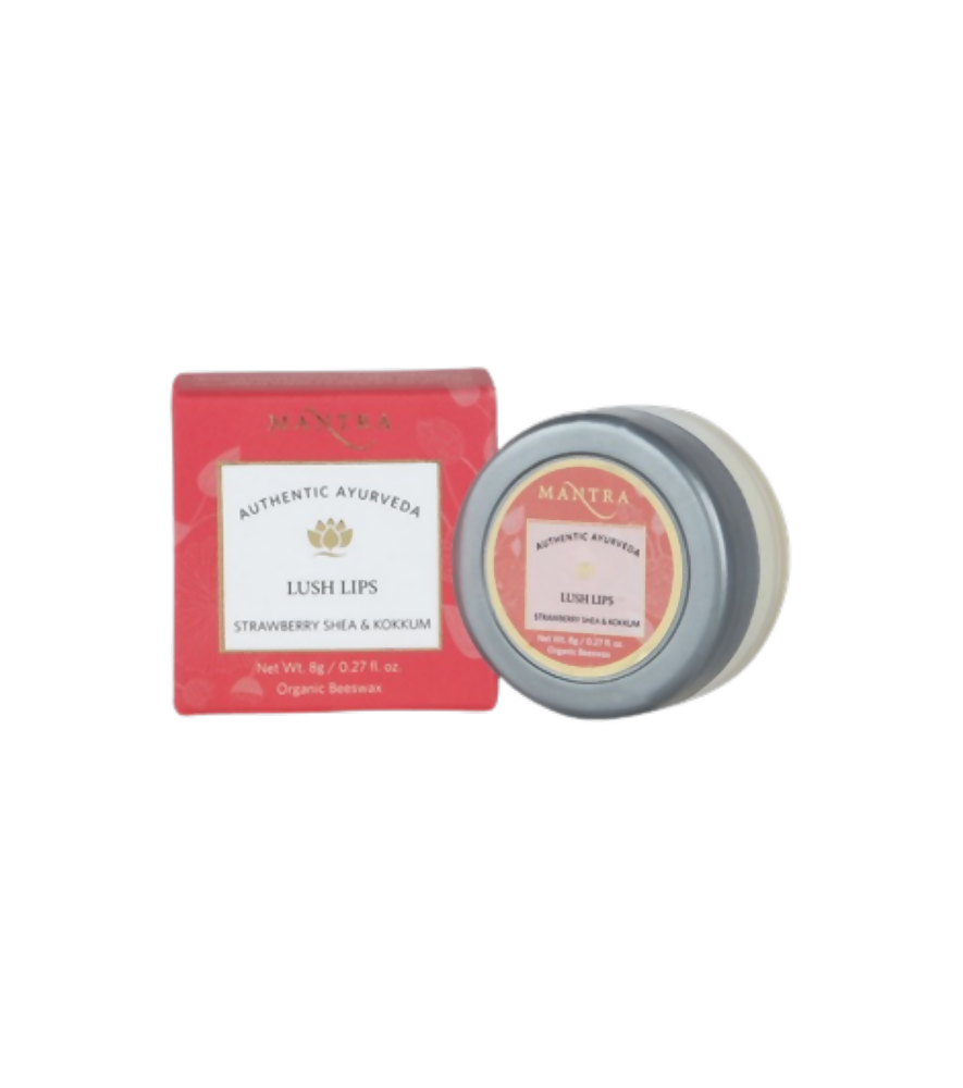 Mantra Herbal Lush Lips Strawberry, Shea & Kokkum - Mytrendzcart