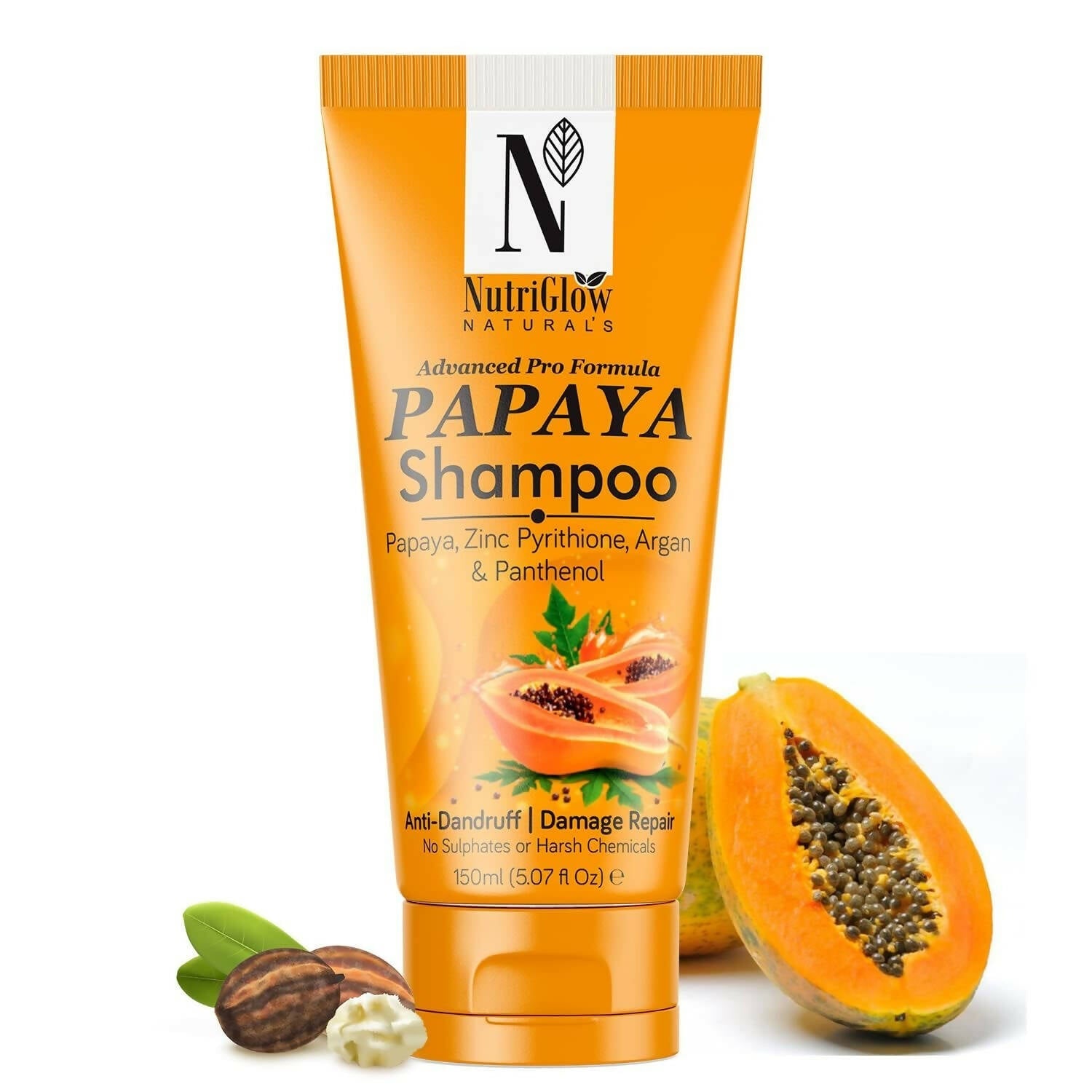 NutriGlow NATURAL'S Advanced Pro Formula Papaya Shampoo - Mytrendzcart