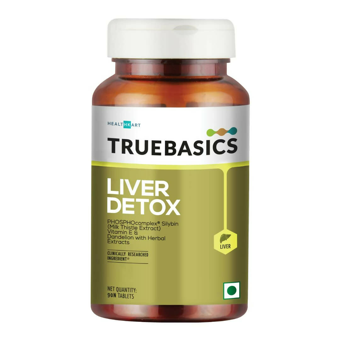 TrueBasics Liver Detox Tablets with Milk Thistle Extract, Dandelion, & Vitamin E - Mytrendzcart