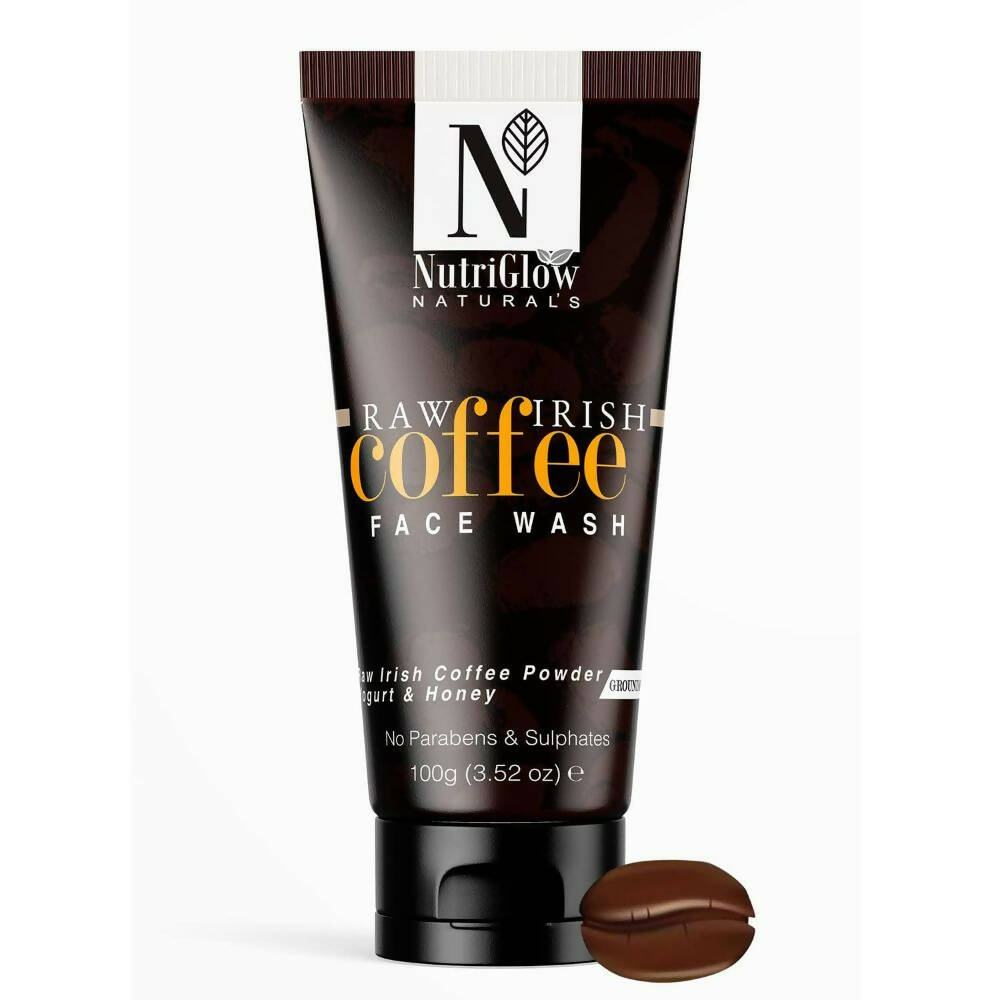 NutriGlow NATURAL'S Coffee Face Cleanser with Yogurt & Honey for Blackhead Removal Face Wash - Mytrendzcart