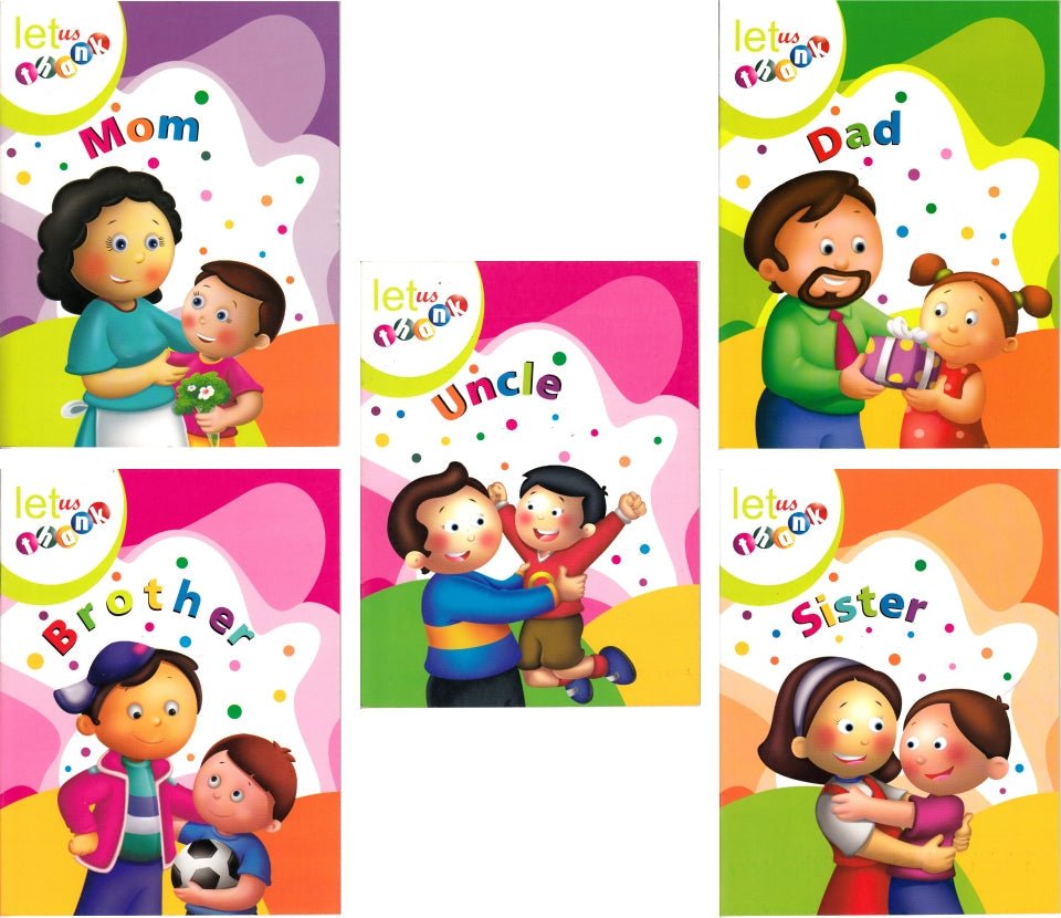 Jolly Kids Let Us Thank To Mom, Dad, Brother, Sister, Uncle Inspiration Stories Books For Kids| Set of 5| Ages 3 - 7 Year - Mytrendzcart