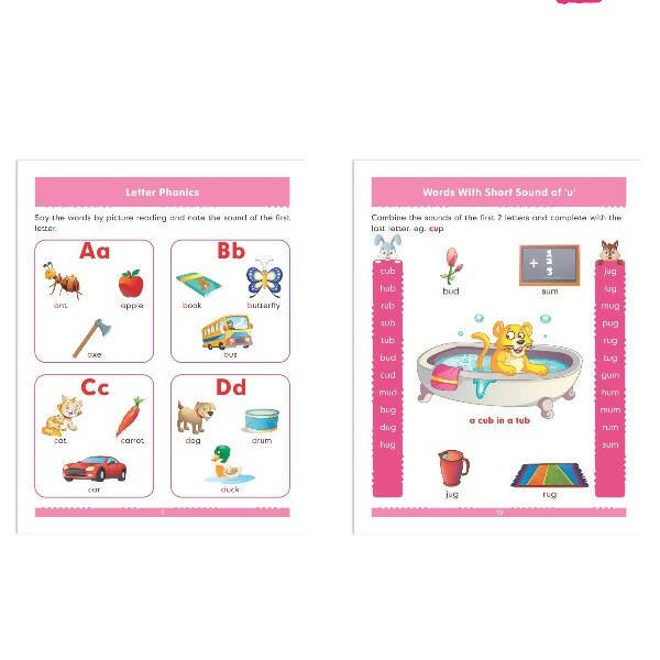 Jolly Kids Phonetic Reader From Sound to Words| Long & Short Vowel Sound| Consonant Blends| Pre - Primary Phonic Book for Kids| Ages 3 - 8 Years - Mytrendzcart