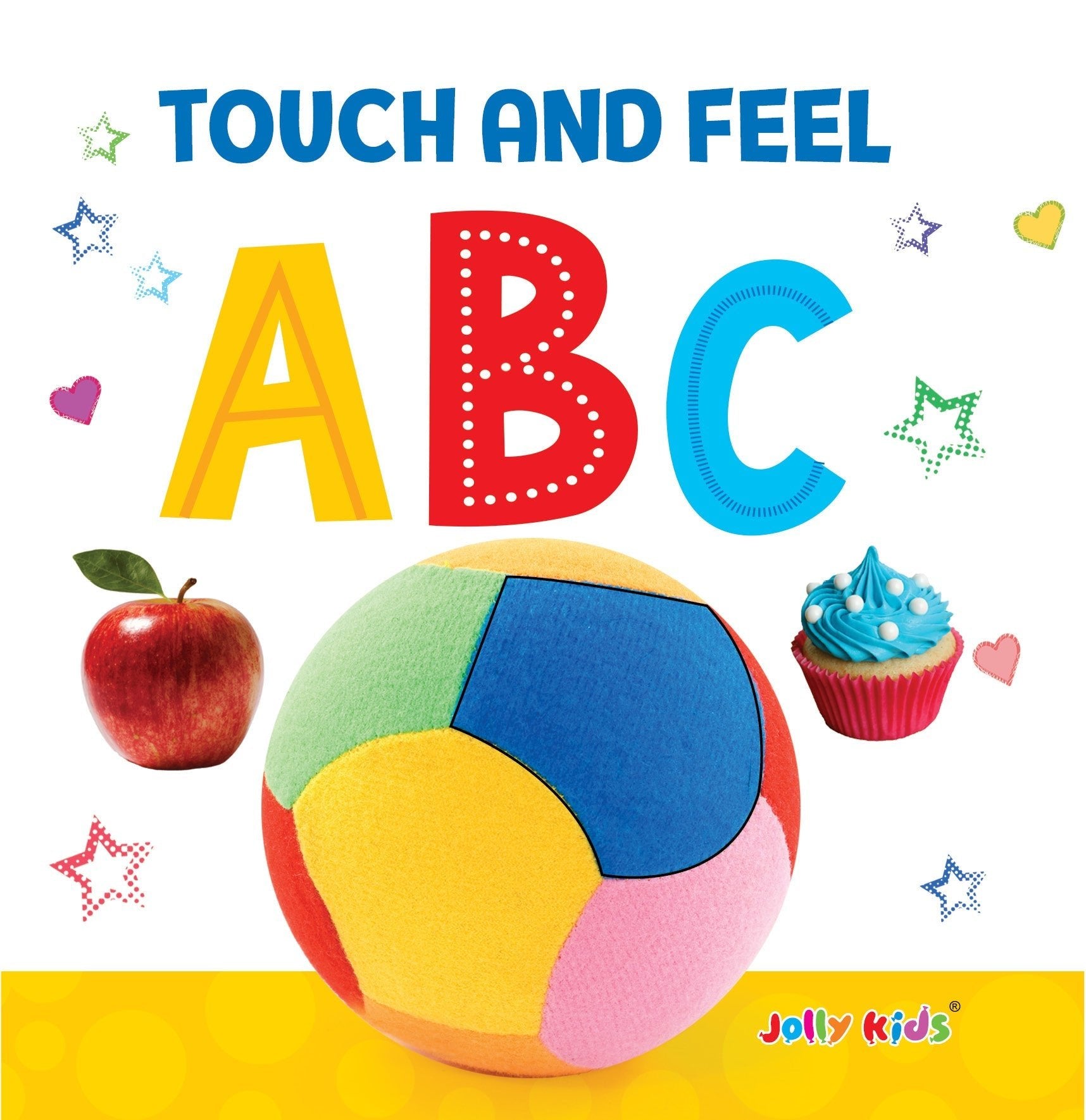 Jolly Kids Touch and Feel ABC Picture Book for Kids Ages 1 - 4 Years| Board Book|Alphabet Picture Book - Mytrendzcart