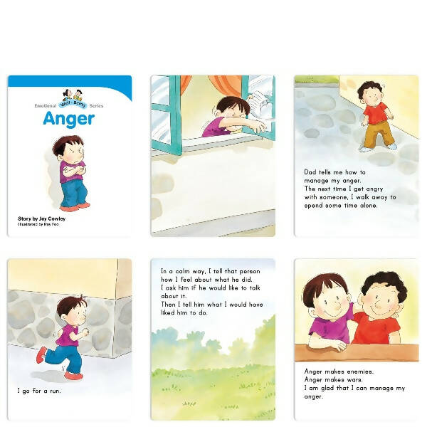 Jolly Scholars Emotional Well Being Story Books Set of 8 Ages 3 - 6 Years For Kids Learn Beauty, Anger, Sadness, Love Family & Friends etc. - Mytrendzcart