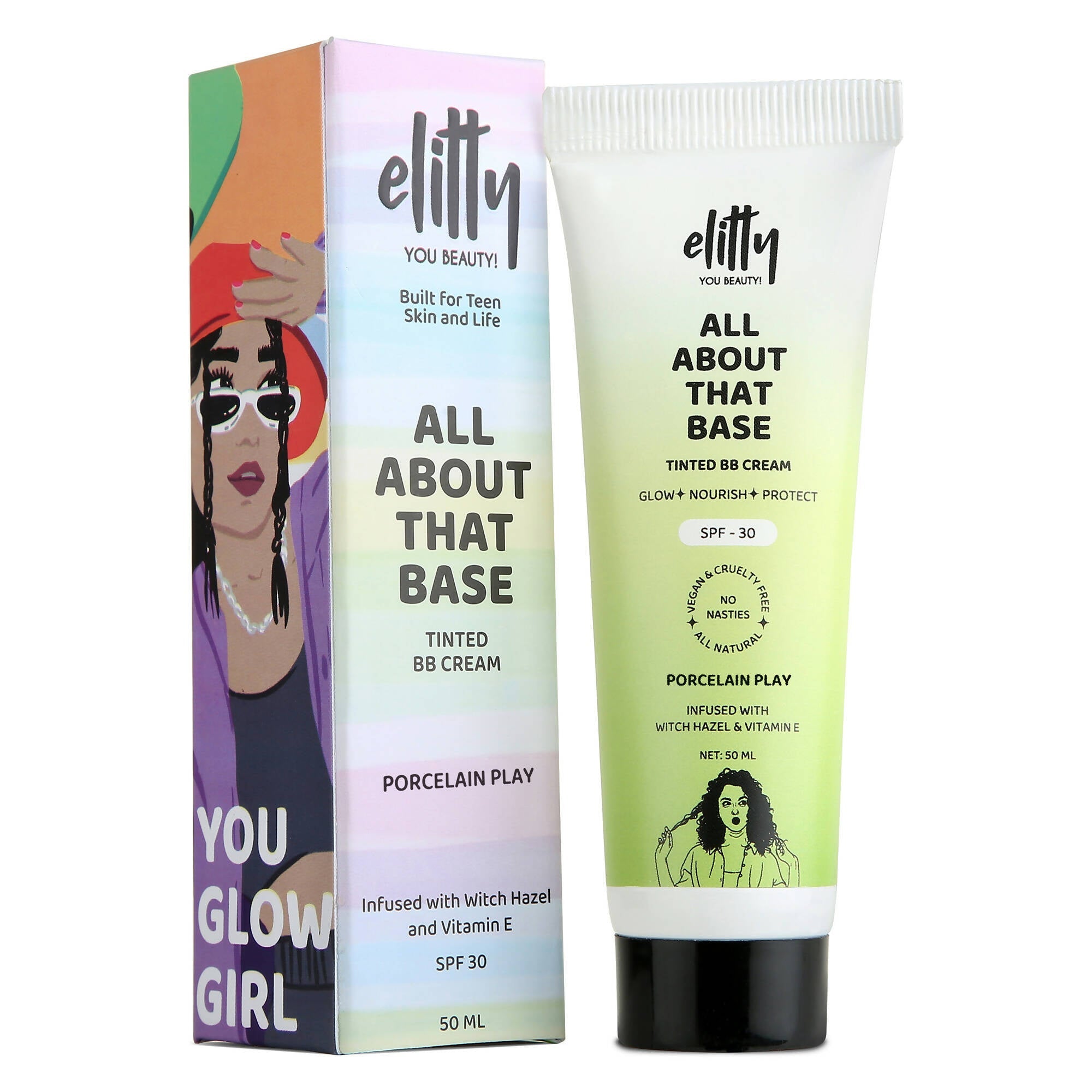 Elitty All About That Base Tinted BB Cream with SPF 30 - Porcelain Play - Mytrendzcart