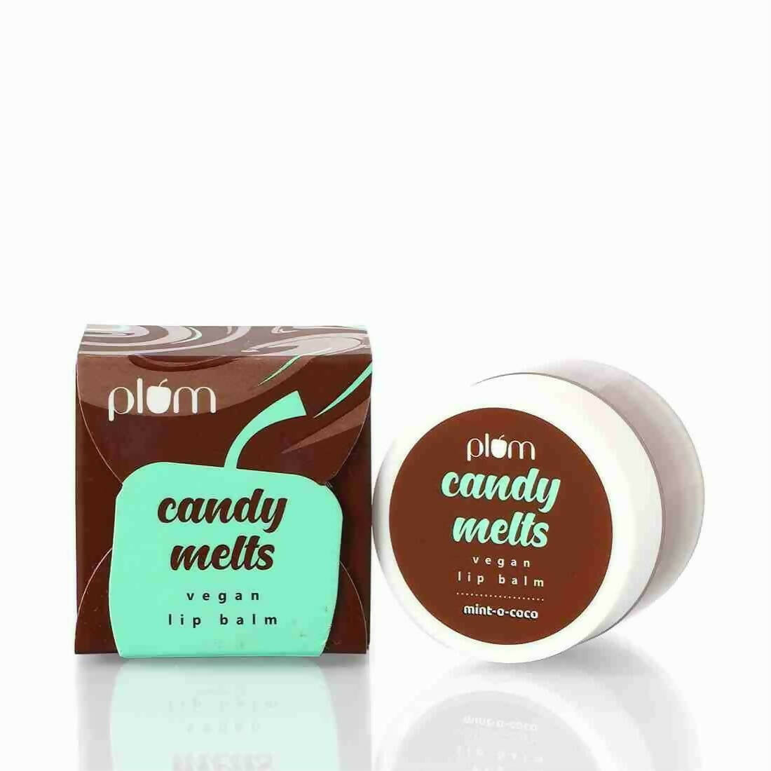 Plum Candy Melts Vegan Lip Balm - Mint-o-Coco - Mytrendzcart