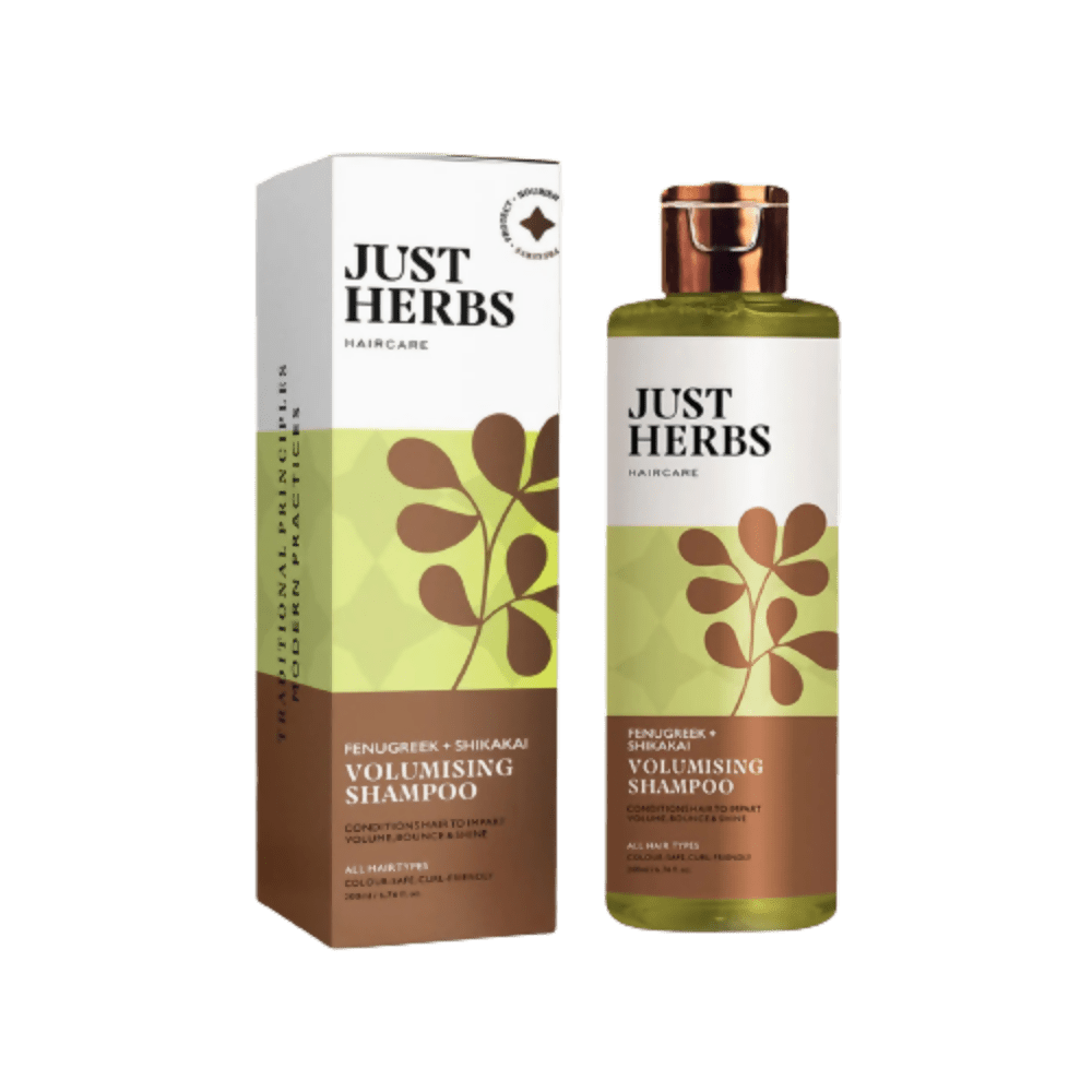 Just Herbs Volumising Shampoo With Fenugreek and shikakai - Mytrendzcart