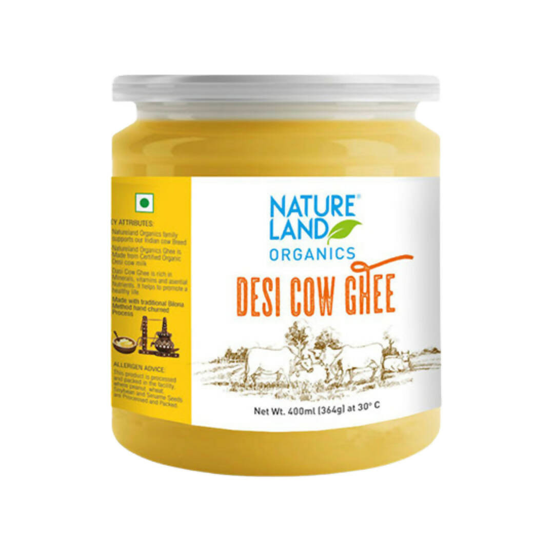 Natureland Organics Premium Cow Desi Ghee | Cultured Pure Desi Ghee | Healthy & Organic Cow Ghee - Mytrendzcart