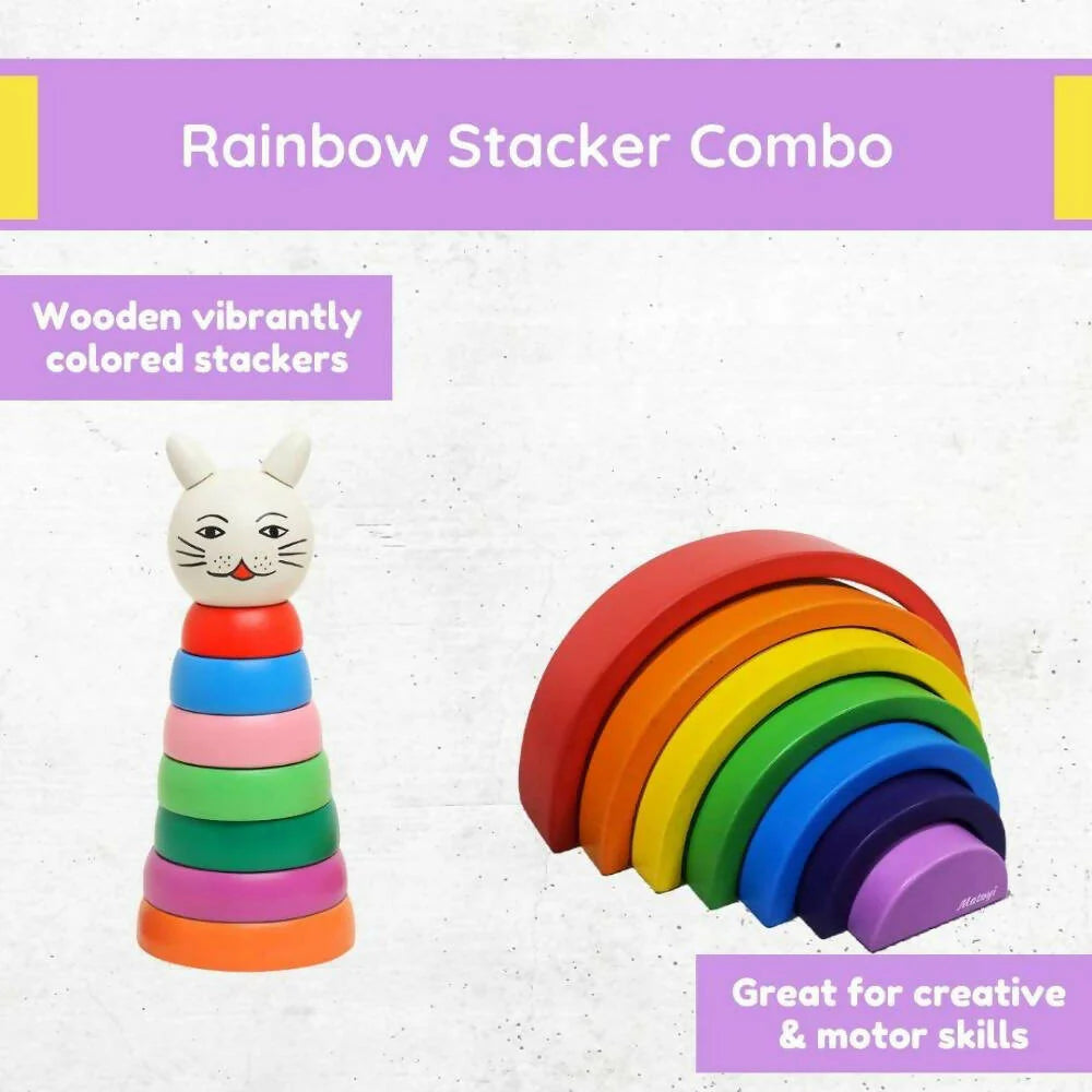 Matoyi Cat Stacker & Rainbow Stacker Combo -Combo Mytrendzcart