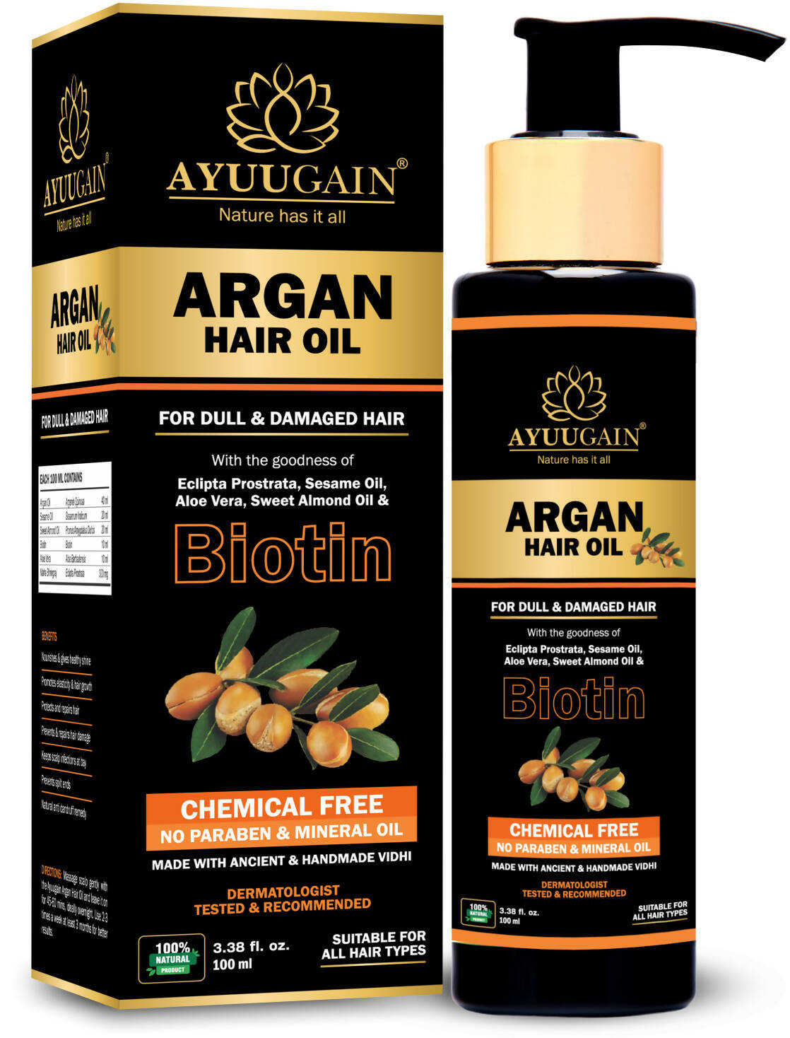 Ayuugain Argan Hair Oil - Mytrendzcart