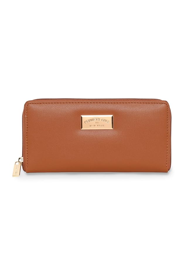 Kenneth Cole Womens Perfect Carry - All Money Manager RFID Blocking Wallet Organizer | Stylish Wallet for Ladies & Girls, Cognac - Mytrendzcart