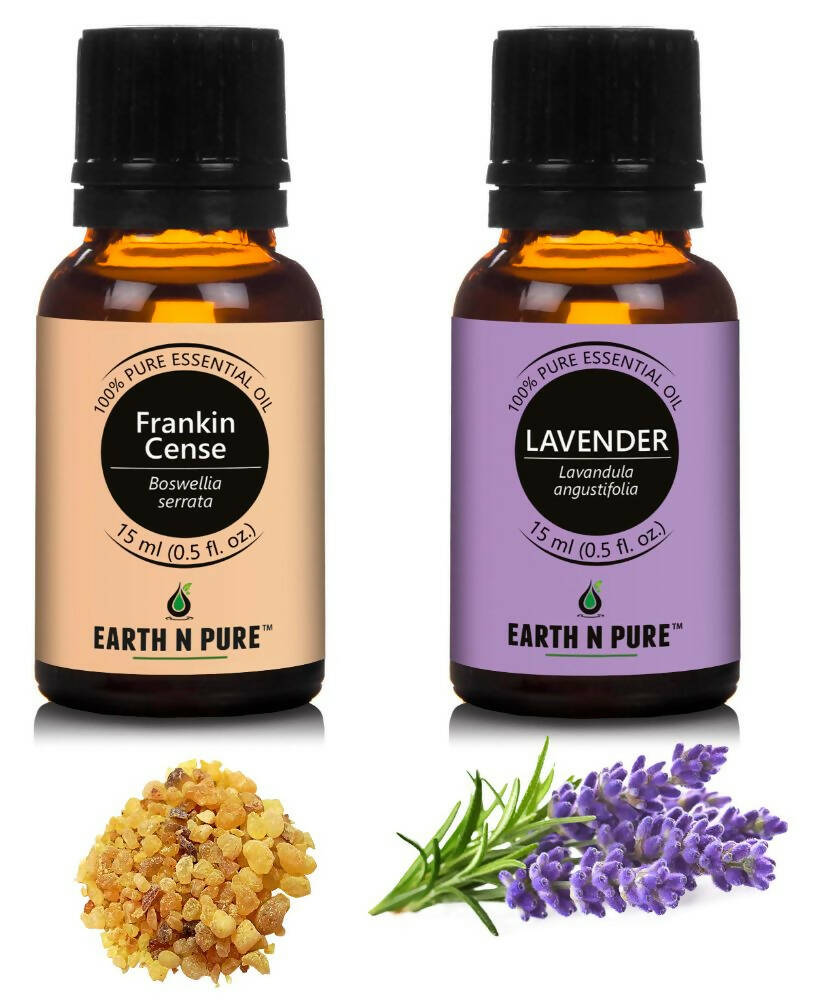 Earth N Pure Essential Oils (Lavender & Frankincense) Combo - Mytrendzcart