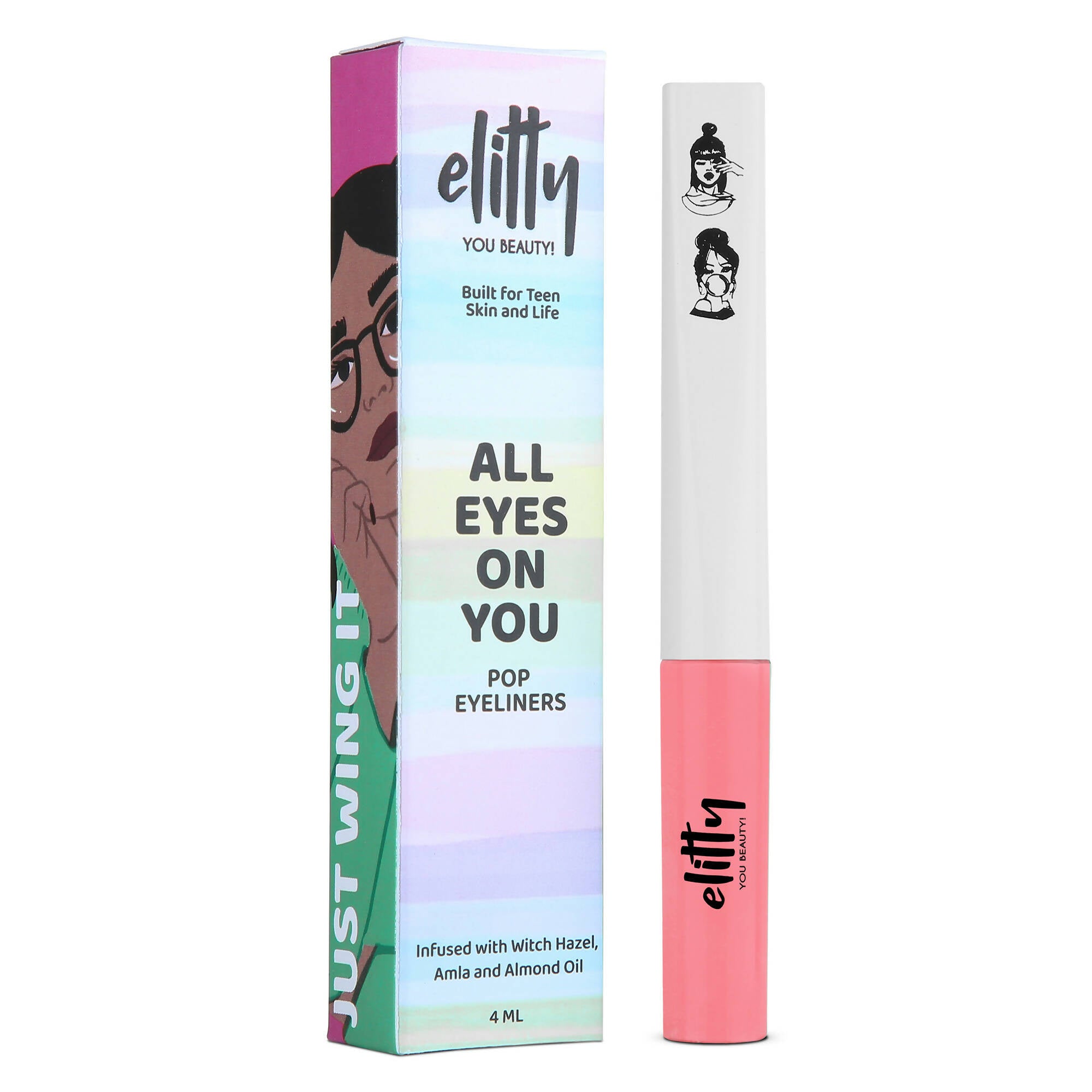 Elitty Eye Gotta Feeling - Pop Eyeliner Matte- Crossbow- Pink - Mytrendzcart