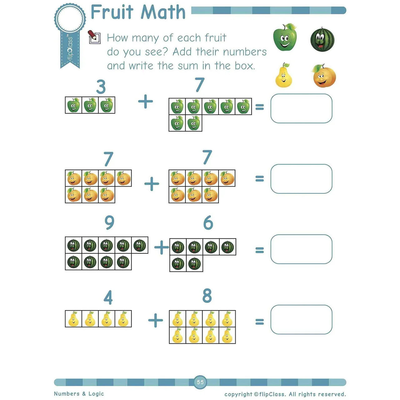 Numbers & Logic: KG Workbook (Little Genius Series) to Pre-Primary Child (4-6 yrs)(English) Mytrendzcart