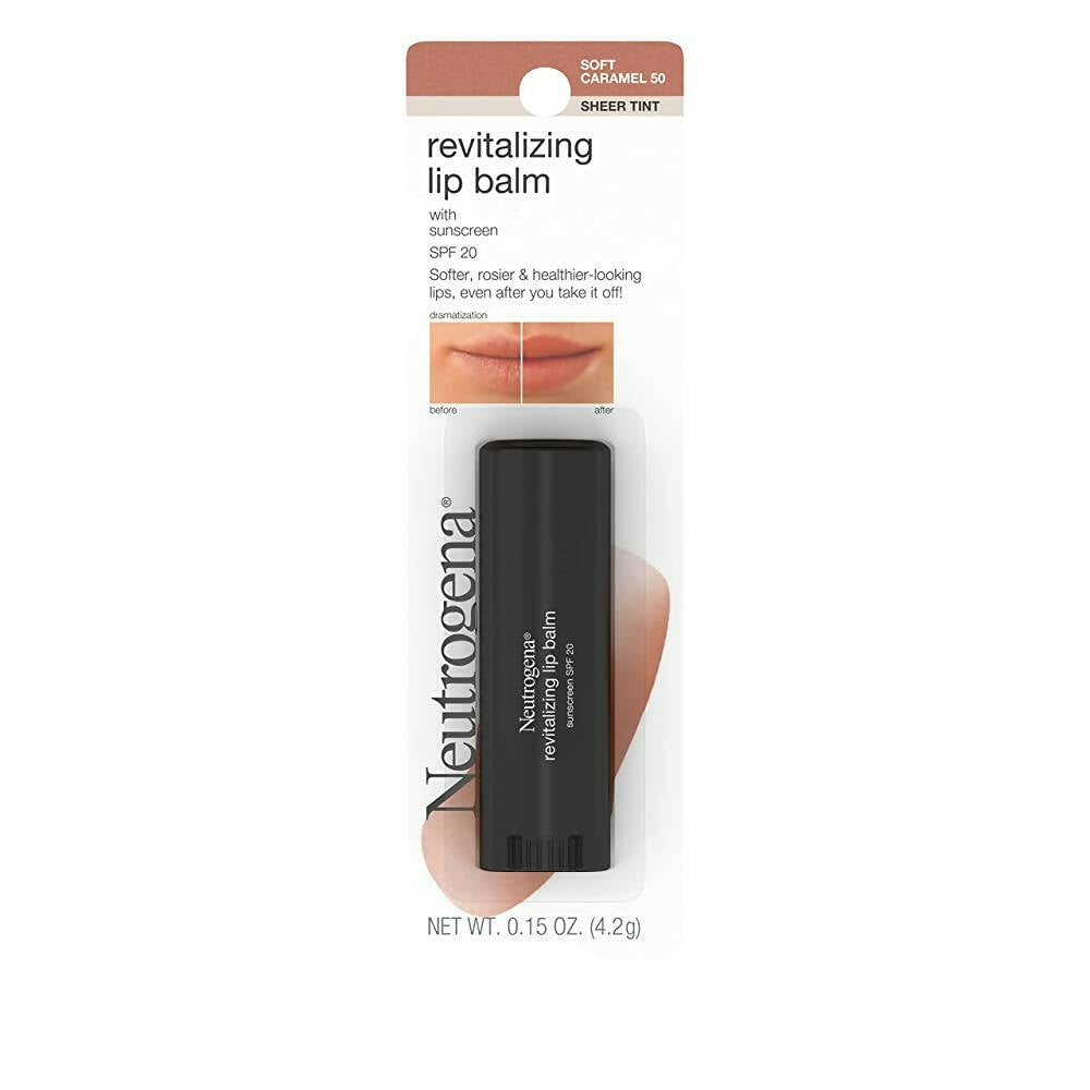 Neutrogena Revitalizing Lip Balm SPF 20, Soft Caramel 50 - Mytrendzcart