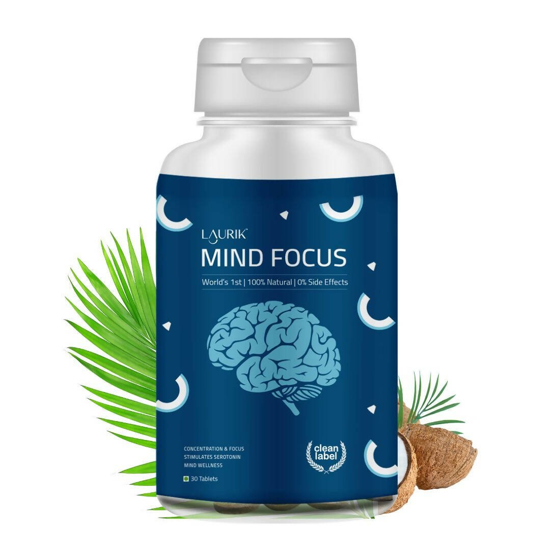 Laurik Good Mind Focus Tablets | Non - Habit Forming Brain Support Supplements For Mind Wellness And Alertness - Mytrendzcart
