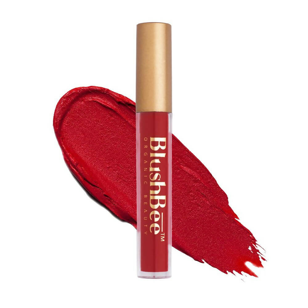 BlushBee Organic Beauty Lip Nourishing Liquid Lipstick - Reddish Maroon - Mytrendzcart