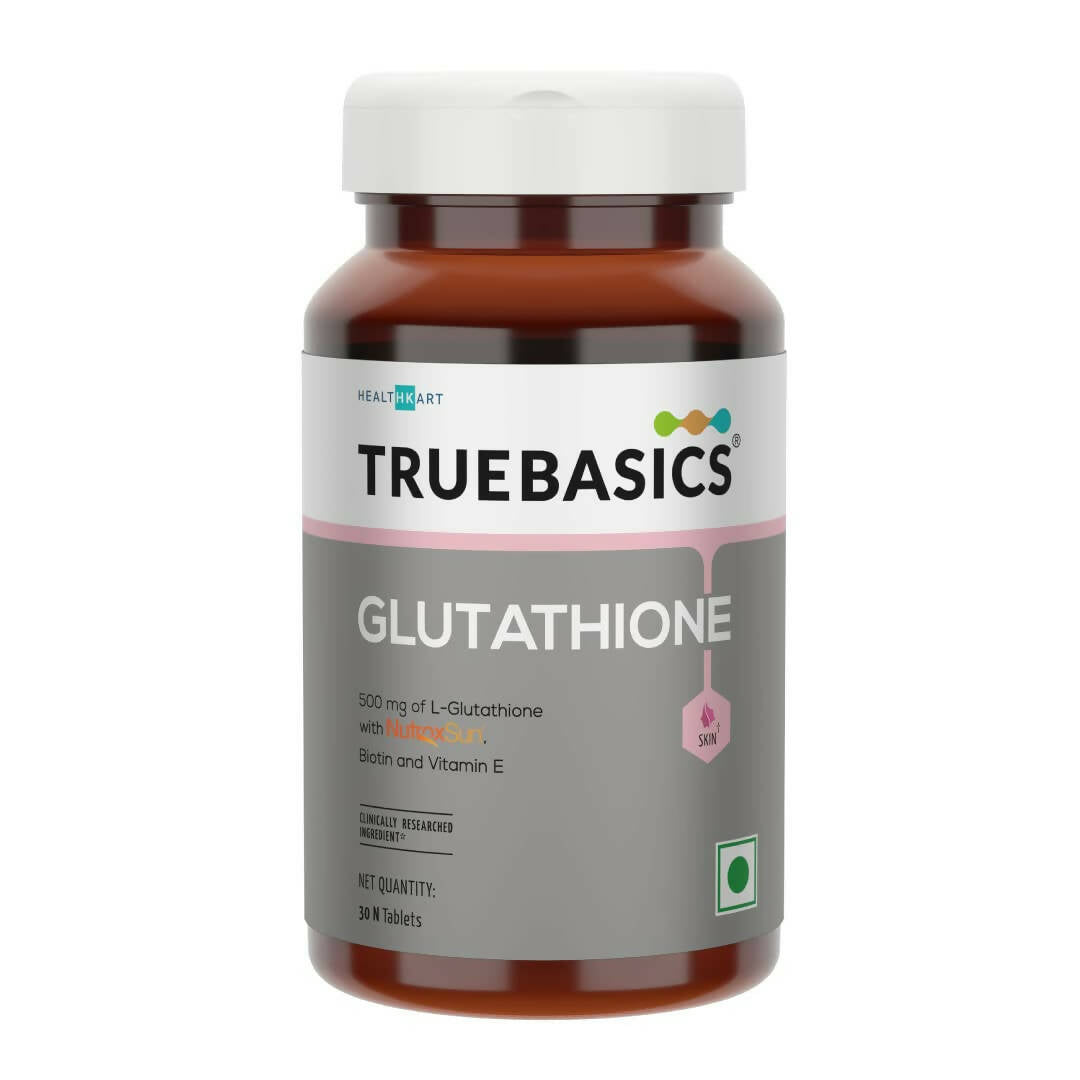 TrueBasics Glutathione with Nutroxsun, Biotin & Vitamin E Tablets - Mytrendzcart