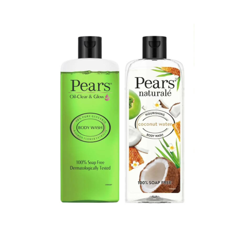 Pears Oil Clear & Glow And Naturale Nourishing Coconut Water Body Wash Combo - Mytrendzcart