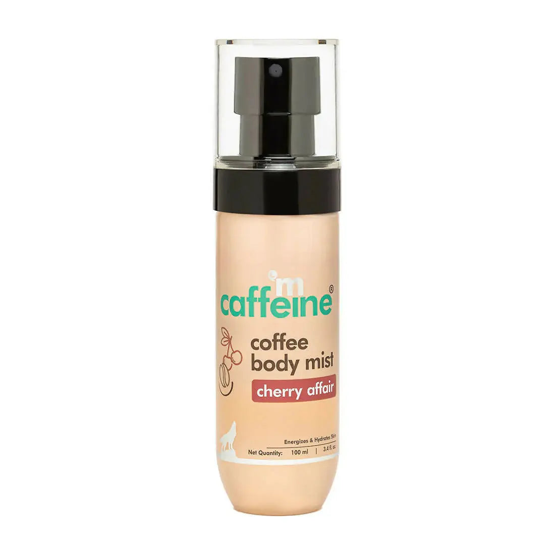 mCaffeine Cherry Affair Energizing Coffee Body Mist -100 ml - Mytrendzcart