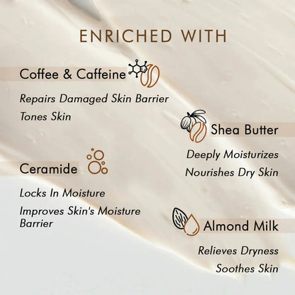 mCaffeine Naked & Raw Latte Coffee Face Moisturizer -50 ml - Mytrendzcart