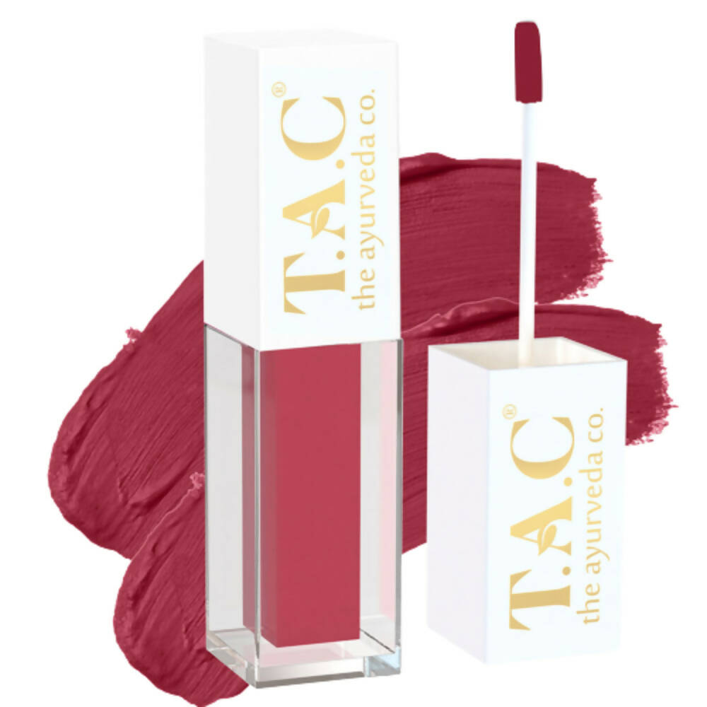 TAC - The Ayurveda Co. Liquid Matte Maroon Fantasy Lipstick - Mytrendzcart