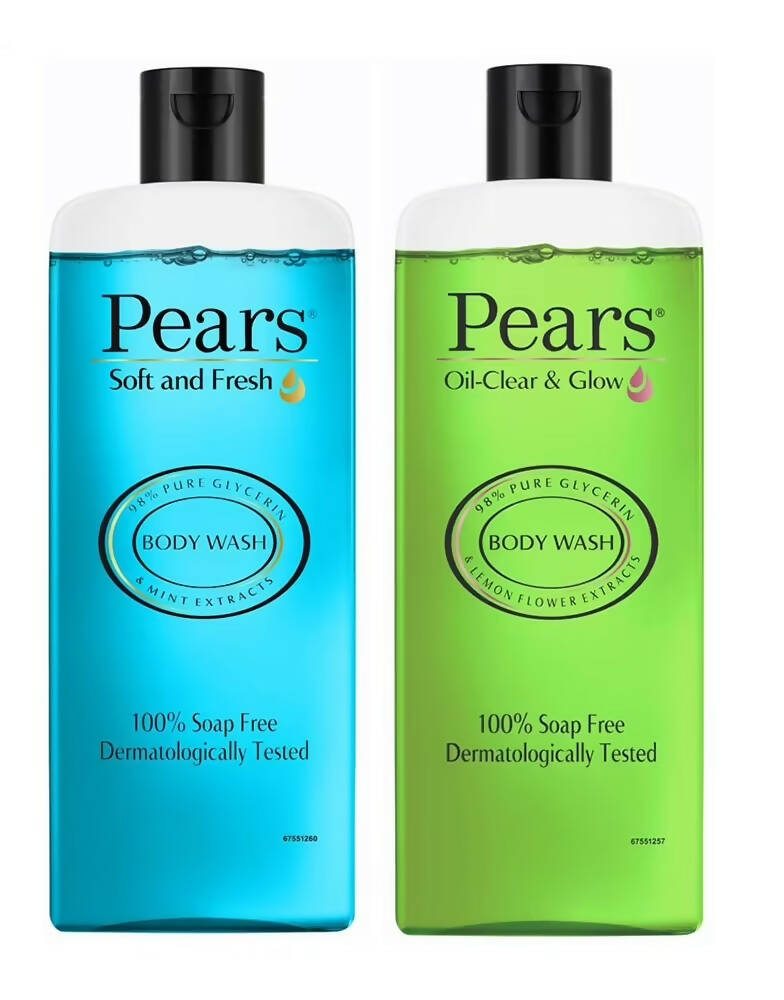 Pears Soft & Fresh and Oil Clear Body Wash Combo - Mytrendzcart