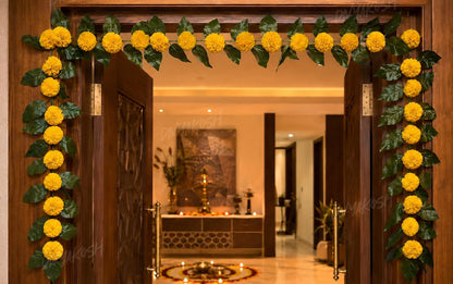 Mango Leaf & Marigold Vine, 80 Inch