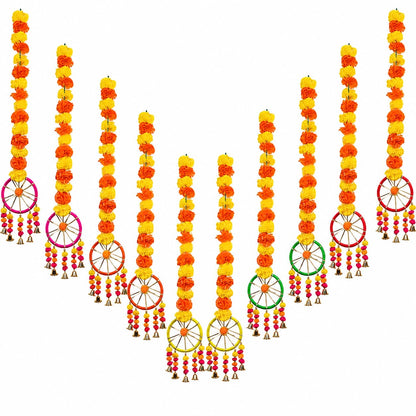 Marigold Ring Bell Hangings (Set of 10)