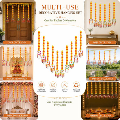 Marigold Ring Bell Hangings (Set of 10)